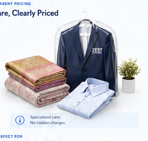 Premium dry cleaned garments