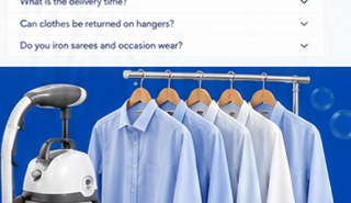 Steam iron and pressed shirts